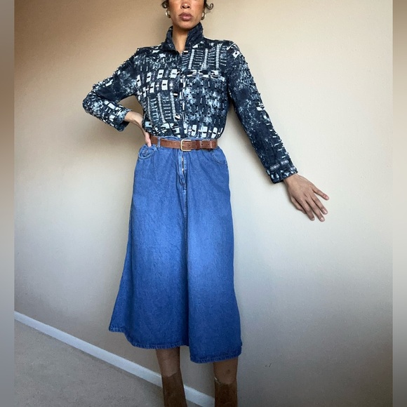 Denim maxi skirt - Picture 5 of 6